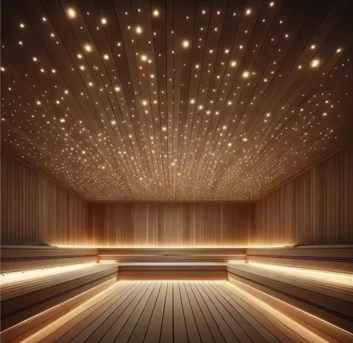 천장에 장착된 별이 빛나는 빛나는 RGB LED 광섬유 조명